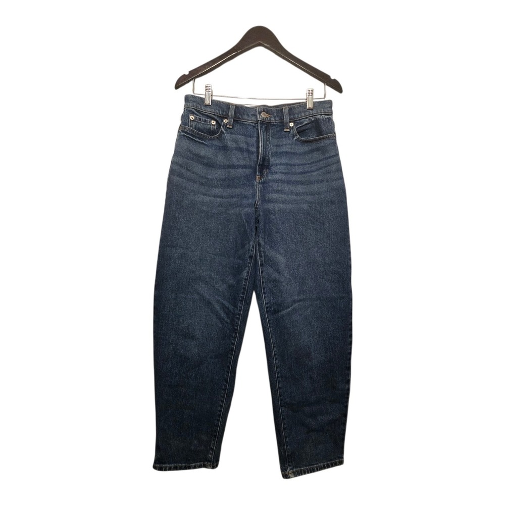 Banana Republic High Rise Barrel Ankle Jeans Women's Size 28/6‎ Med Wash Baggy